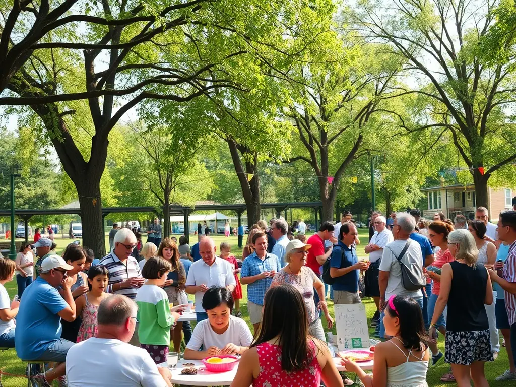 A photograph capturing a community outreach event organized by HIGHNOON, showcasing the organization's dedication to making music and culture accessible to underserved populations.